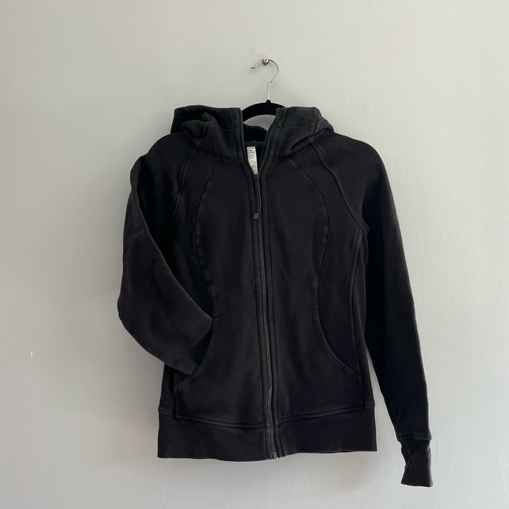 Black lululemon scuba hoodie zip